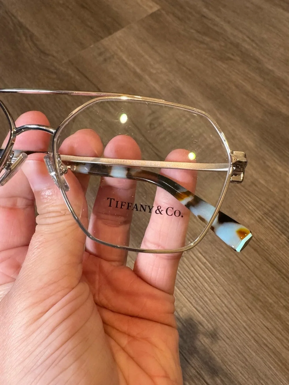 Tiffany & Co T Logo Aviator Eyeglasses TF1169